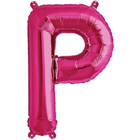 LOFTUS INTERNATIONAL 16 in. Letter P Magenta Balloon KV-00520